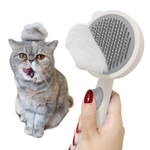 Felinebees ワンタッチ!ペット用ブラシ ホワイト